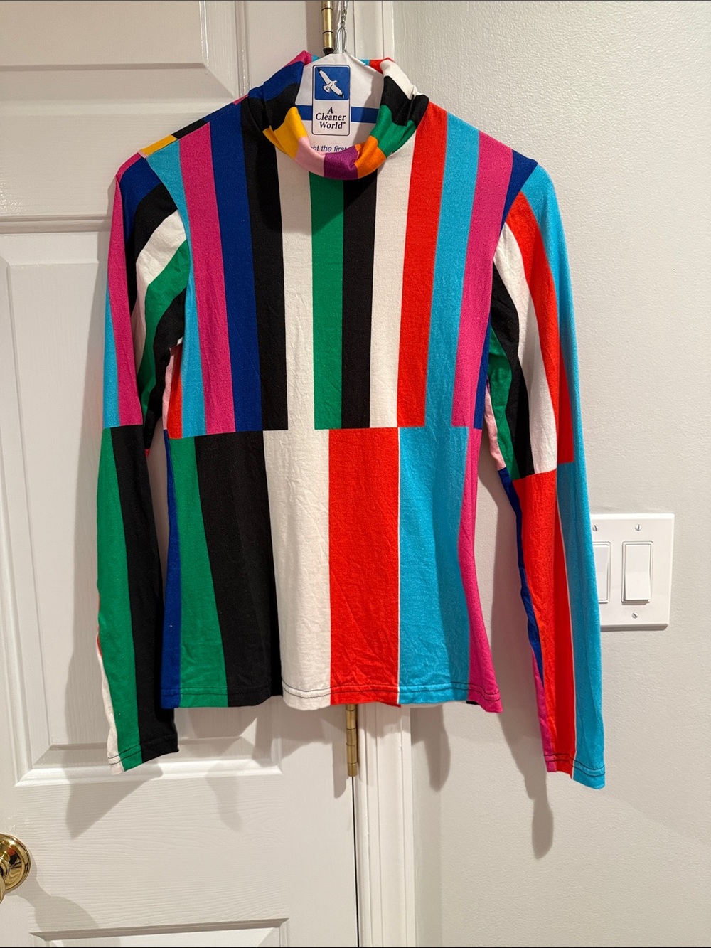 Colorblock Stripe Long-Sleeve Tee - Unbranded